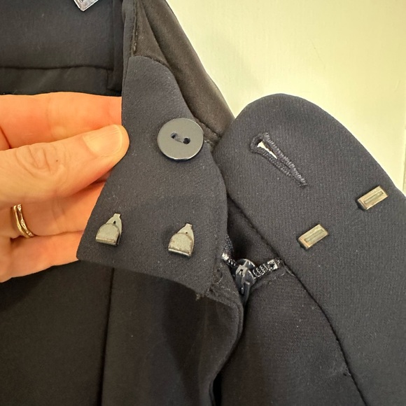 Express wide leg cropped trousers size 6 navy - Picture 9 of 11